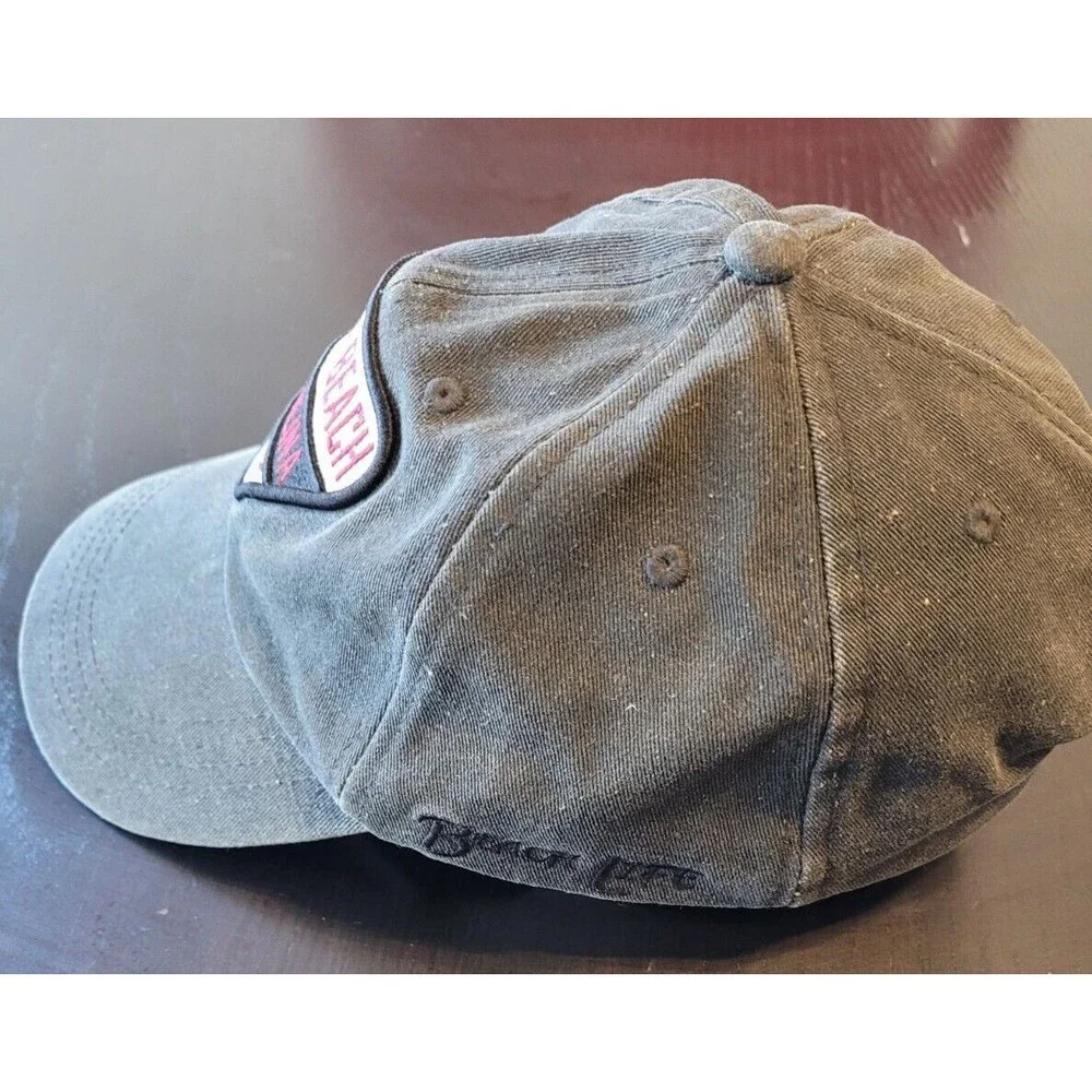 MYRTLE BEACH South Carolina hat Shark Gray Adjustable Strap Cap Fishing Beach Lf - Picture 2 of 6
